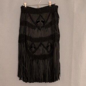 🎵 Fabulous Vintage Fringed Skirt🎵